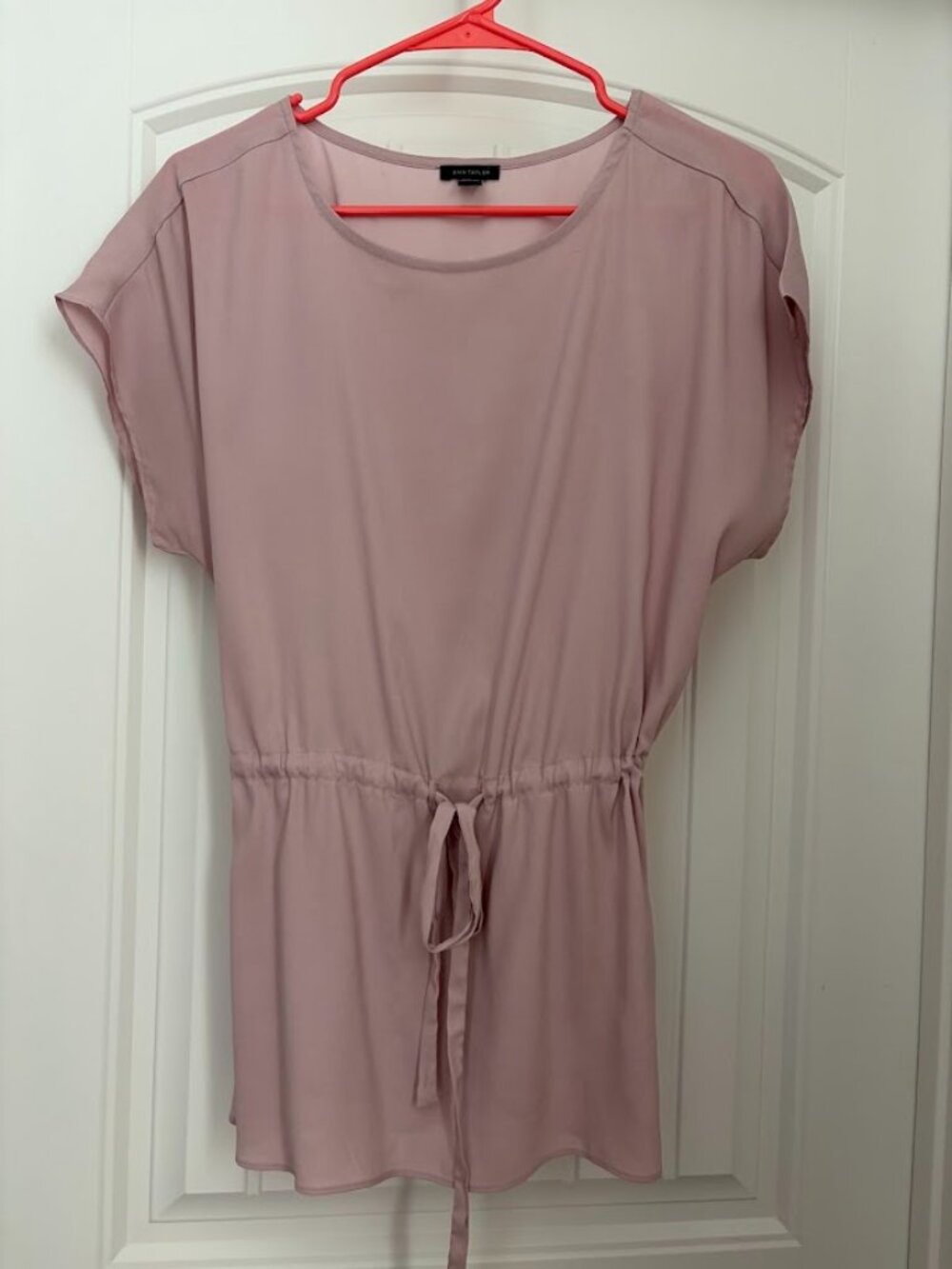 LOFT Lilac Cinch Blouse